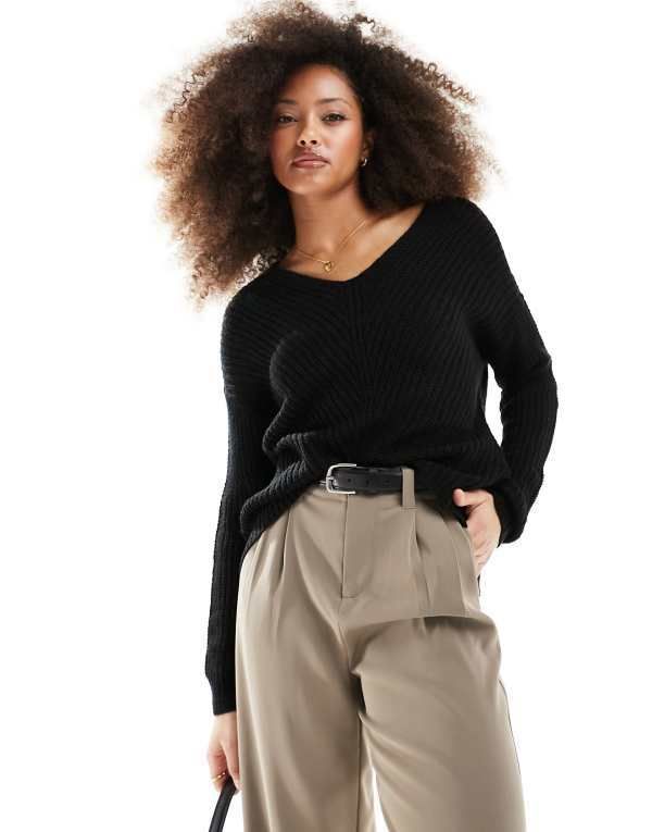 ジェイディーワイ レディース アウター ニット・セーター セーター JDY long sleeve slouchy sweater Black ブラック