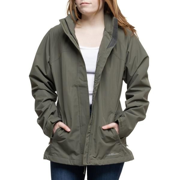 エディー バウアー レディース アウター ジャケット・ブルゾン Eddie Bauer Packable Rainfoil Jacket Waterproof Sprig