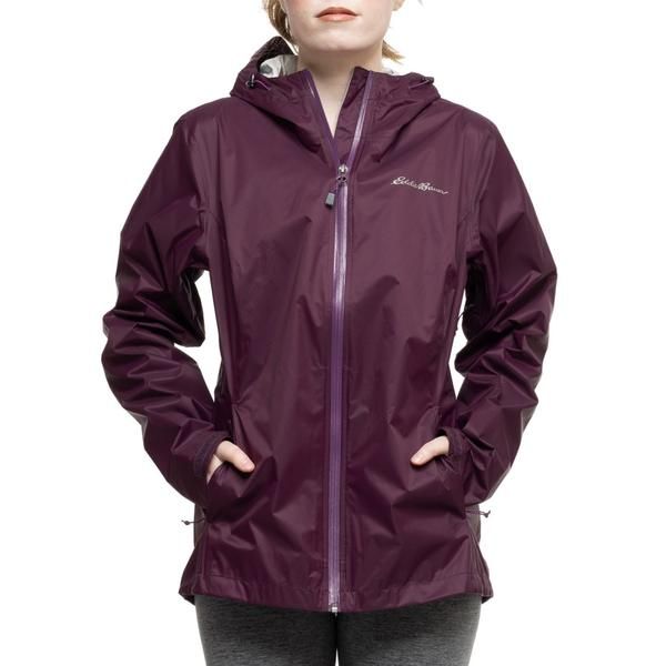エディー バウアー レディース アウター ジャケット・ブルゾン キャップ Eddie Bauer Cloud Cap Rain Jacket Waterproof Dark Plum プラム