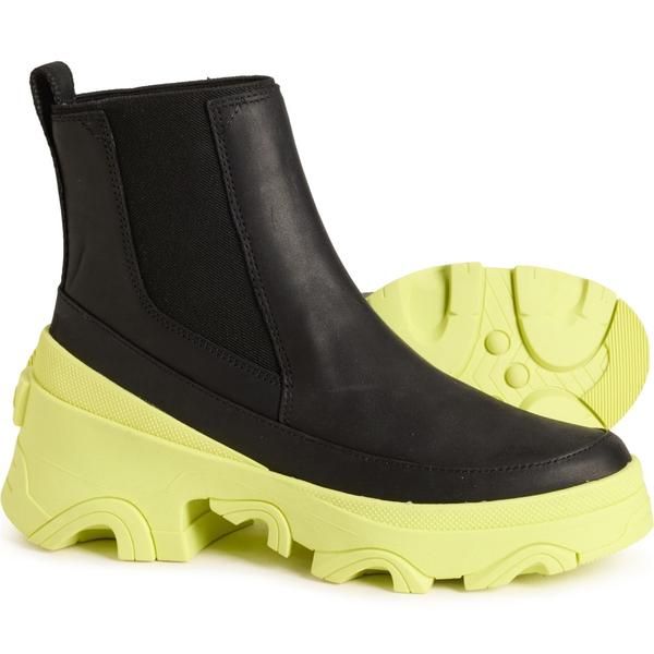 ソレル レディース シューズ ブーツ・レインブーツ チェルシーブーツ チェルシー レザー Sorel Brex Chelsea Boots Waterproof Leather For Women BlackTippet ブラック