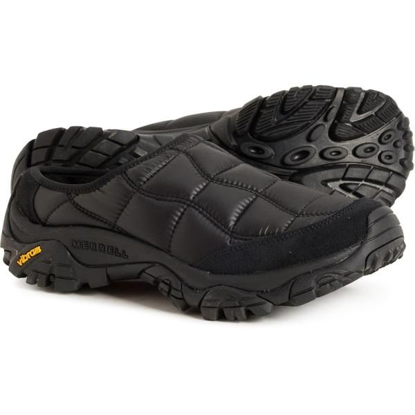 メレル レディース シューズ スリッポン・ローファー キルティング Merrell Moab 2 Quilted Slide Shoes For Women Black ブラック