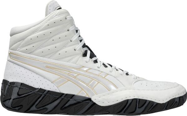 アシックス メンズ シューズ スニーカー ASICS Mens Aggressor 6 Wrestling Shoes WhiteGold ホワイト