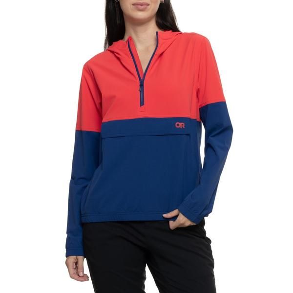 アウトドアリサーチ レディース アウター ジャケット・ブルゾン Outdooresearch Ferrosi Anorak Jacket UPF 50 Zip Neck RhubarbGalaxy