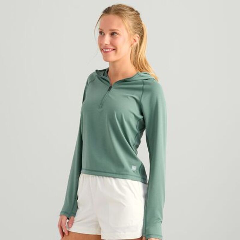 フック レディース トップス Tシャツ 長袖 パーカー Huk Sunup LongSleeve Hoodie Womens North Atlantic