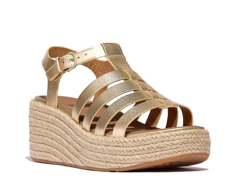 フィットフロップ レディース シューズ サンダル FitFloplatFForms Espadrille Wedge Sandal Platino