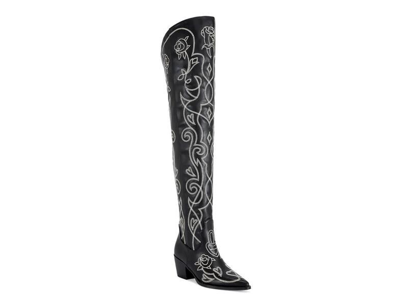 アザレア ワン レディース シューズ ブーツ・レインブーツ Azalea Wang Kess OverTheKnee Western Boot Black ブラック