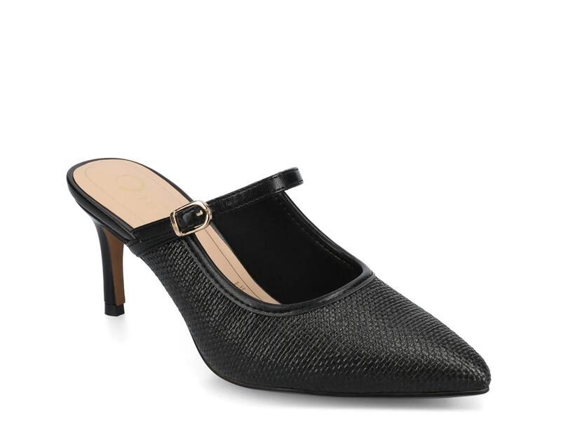 ジャーニー レディース シューズ サンダル Journee Tiffee Mule Black Raffia ブラック