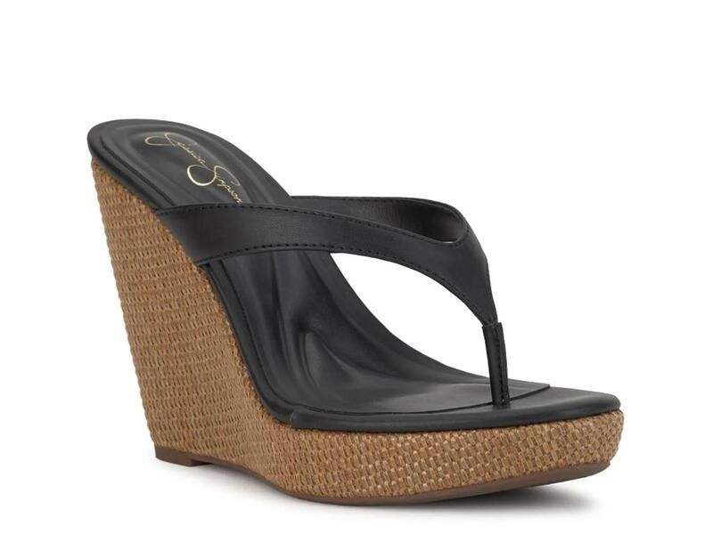 ジェシカシンプソン レディース シューズ サンダル Jessica Simpson Jyseta Wedge Sandal Black ブラック