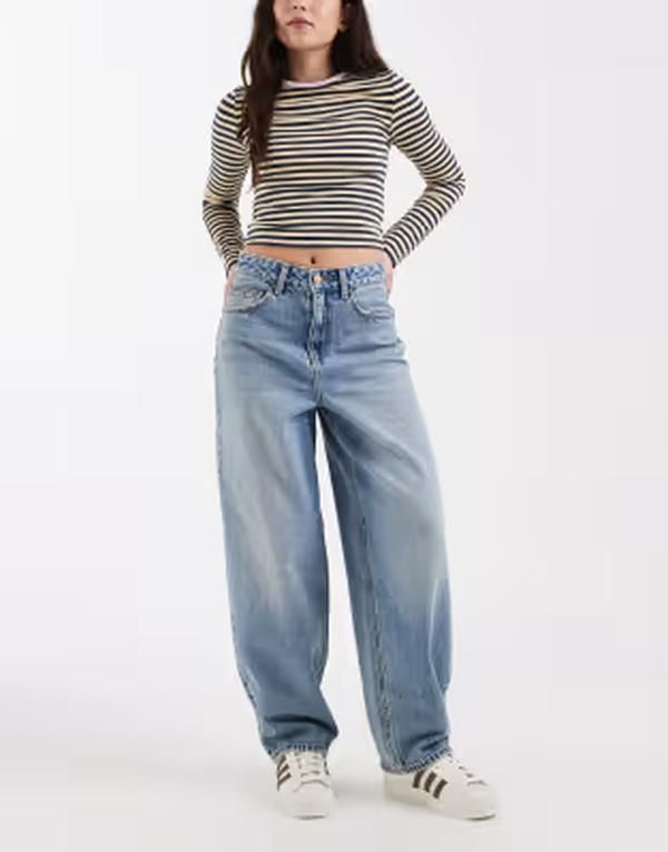 ヴェロモーダ レディース ボトムス デニムパンツ ジーンズ Vero Moda Billie high rise barreleg jeans in light blue denim Light blue denim デニム 20,610円