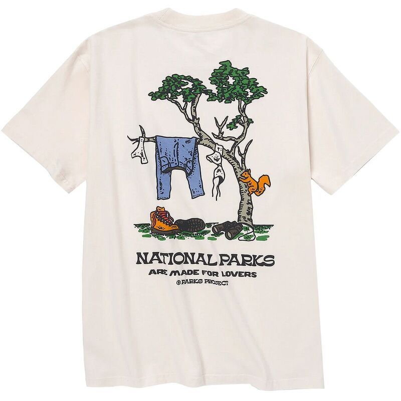 パークスプロジェクト メンズ トップス Tシャツ Parks Project Park Lovers TShirt Raw Natural