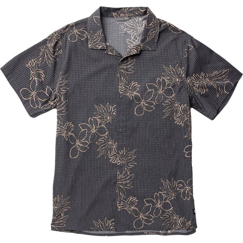 ローアク メンズ トップス シャツ 半袖 Roark Bless Up Trail ShortSleeve Shirt Mens Onyx Floral