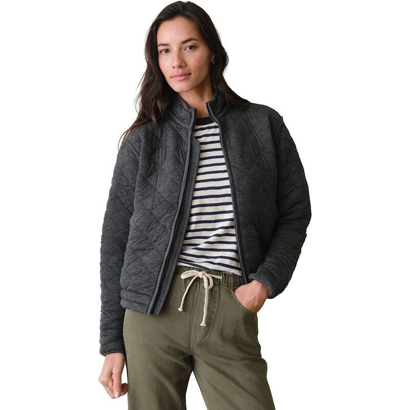 マリーン レイヤー レディース アウター ジャケット・ブルゾン キルティング Marine Layer Corbet Quilted Jacket Womens Charcoal チャコール