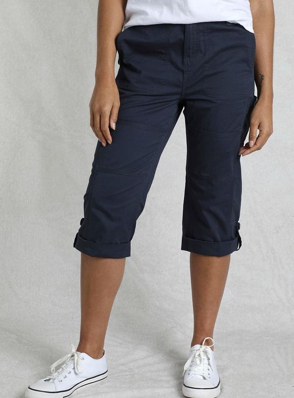 ウィアードフィッシュ レディース ボトムス レギンス パンツ Weird Fish Salena 34 Length Trousers Navy ネイビー