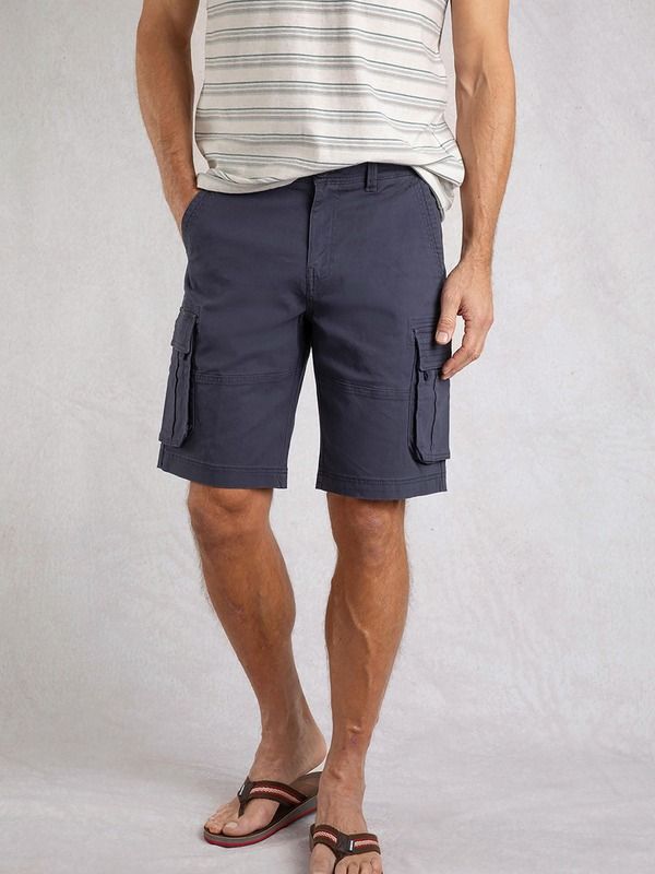 ウィアードフィッシュ メンズ ボトムス カジュアルパンツ ショートパンツ Weird Fish Rigney Cargo Shorts Navy ネイビー