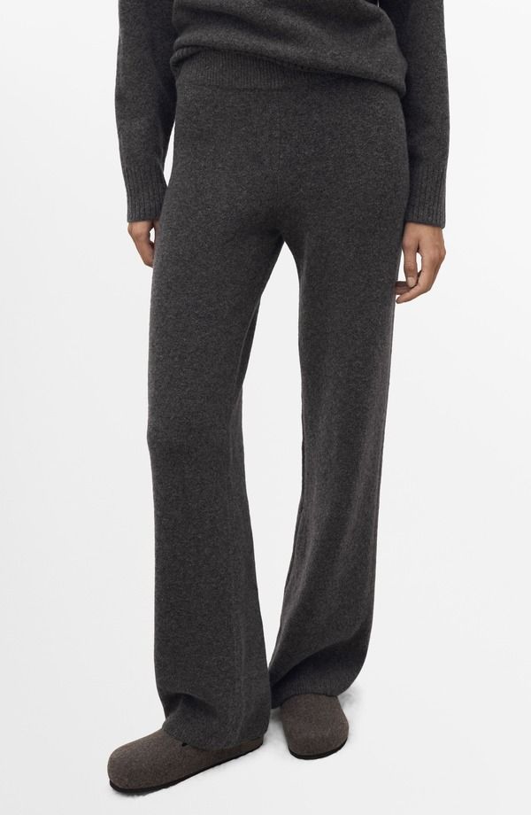 マンゴ レディース ボトムス レギンス パンツ ニット MANGO Knit Pants Charcoal チャコール 19,236円