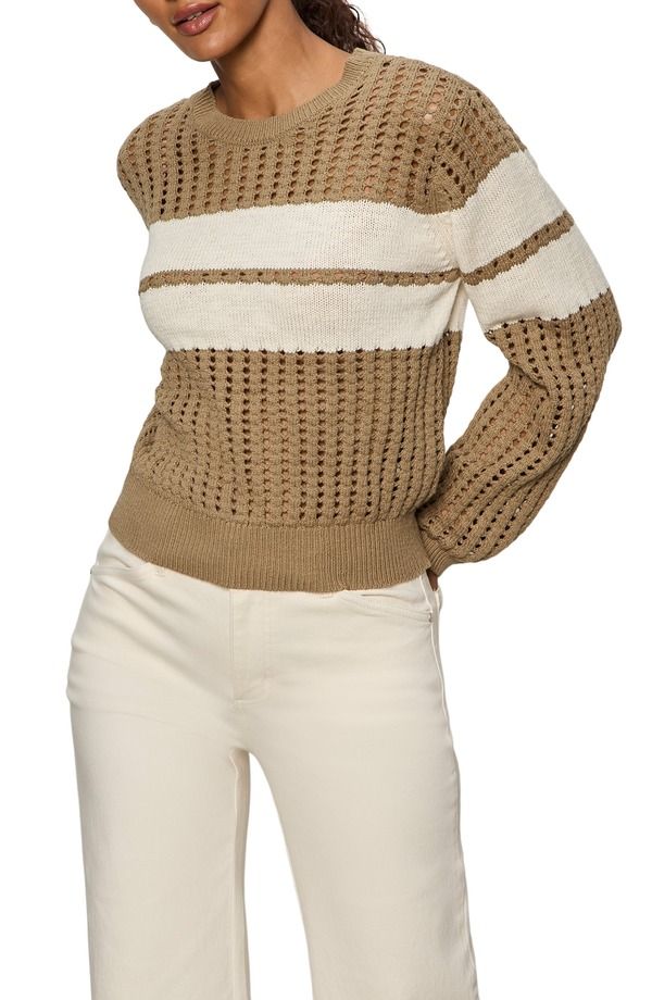 サンクチュアリー レディース アウター パーカー・スウェット セーター コットン Sanctuary Open Stitch Cotton Sweater Covert Green グリーン