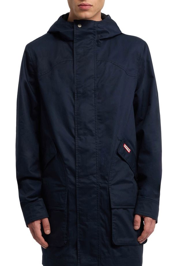 ハンター メンズ アウター ジャケット・ブルゾン ダウン Hunter Downing Hooded Rain Jacket Night Sky
