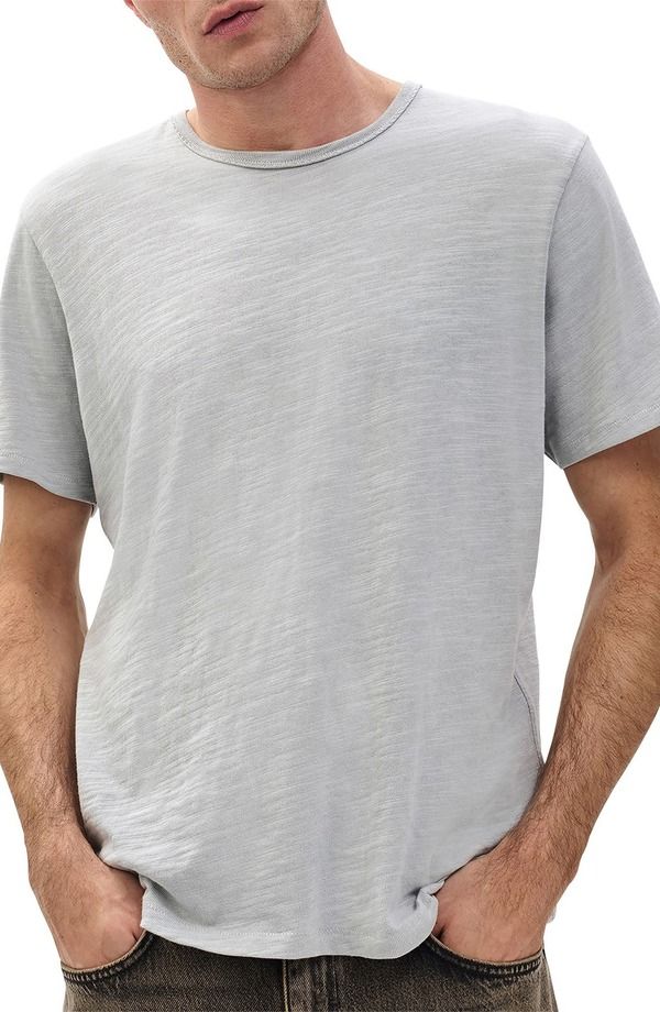 ラグアンドボーン メンズ トップス Tシャツ コットン rag bone Classic Flame Slub Cotton TShirt Harbor Gray グレー