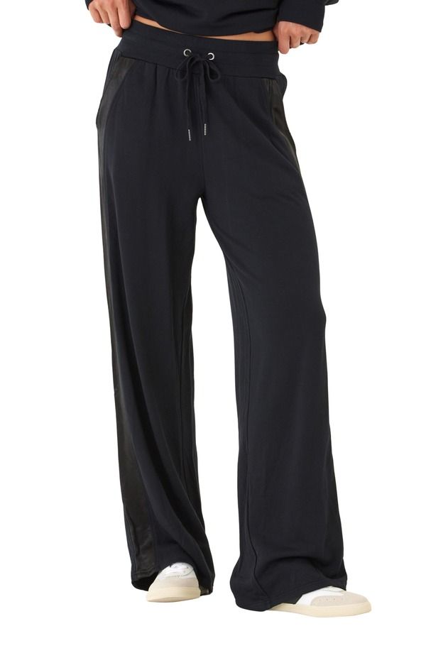 スレッズ・フォー・ソート レディース ボトムス レギンス ワイドレッグ パンツ スウェットパンツ フリース Threads 4 Thought Diane Fleece Wide Leg Sweatpants Black ブラック