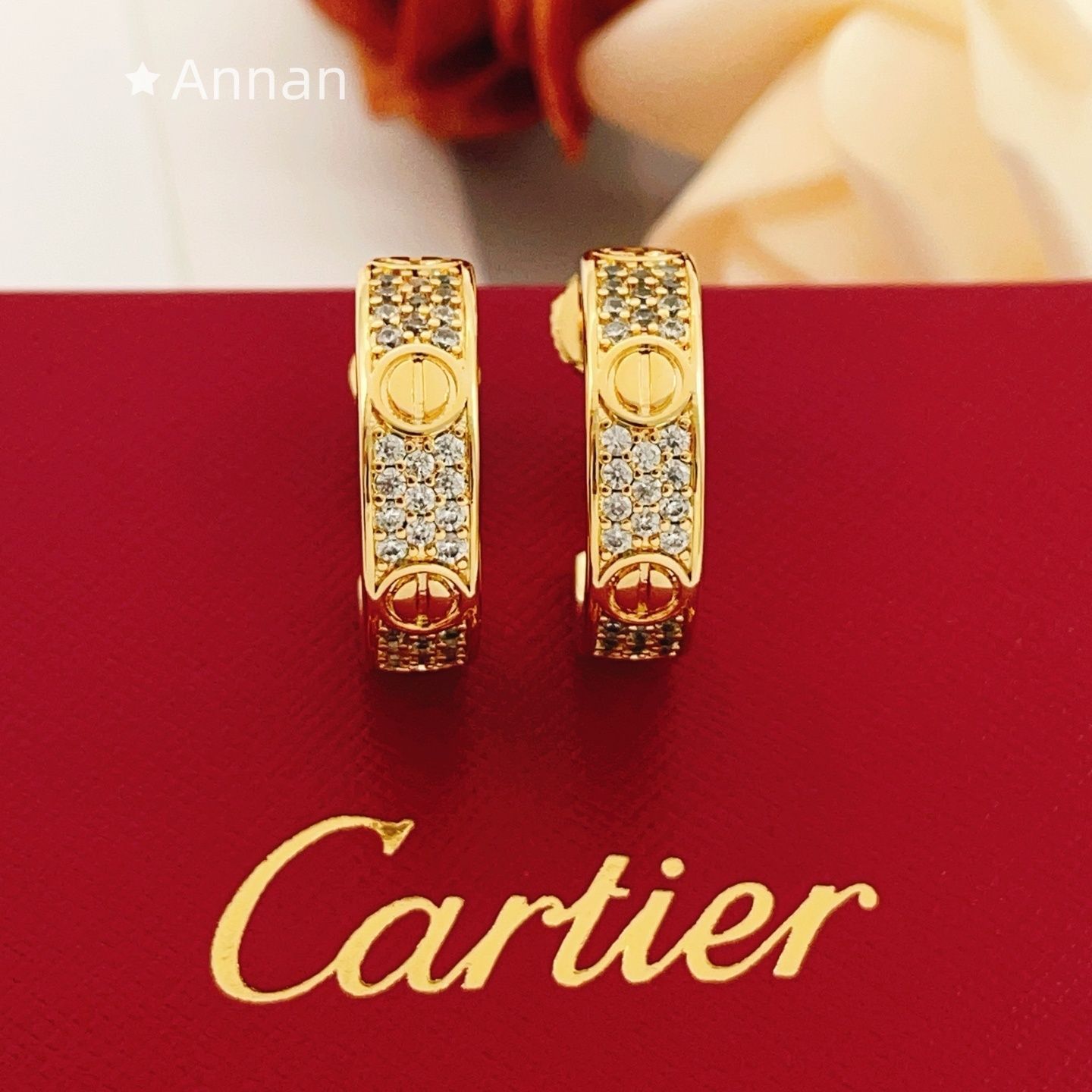 美品★極美品 新品 CARTIER カルティエ ピアス レディース 結婚式 卒業式 清楚 イベント 入学式 5,040円