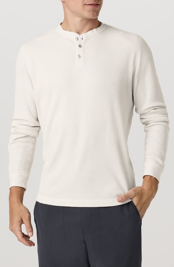ビュオーリ メンズ トップス Tシャツ ニット Vuori Waffle Knit Henley Marshmallow 22,484円