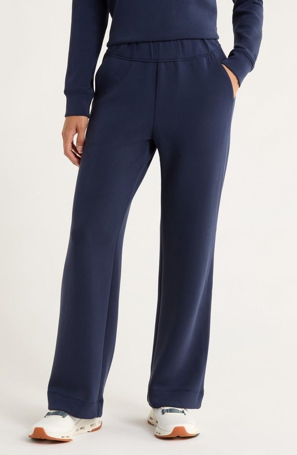 エムピージー レディース ボトムス レギンストレート パンツ MPG Dreamweave Relaxed Straight Leg Pants Navy Blazer ネイビー