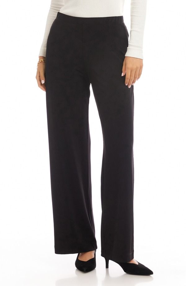 カレンケーン レディース ボトムス レギンス ワイドレッグ パンツ ジャージー Karen Kane Travel Jersey Wide Leg Pants Black ブラック