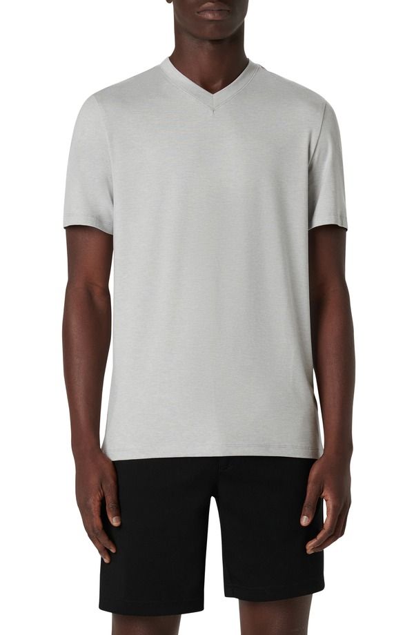 ブガッチ メンズ トップス Tシャツ Vネック Bugatchi VNeck Performance TShirt Platinum 22,792円