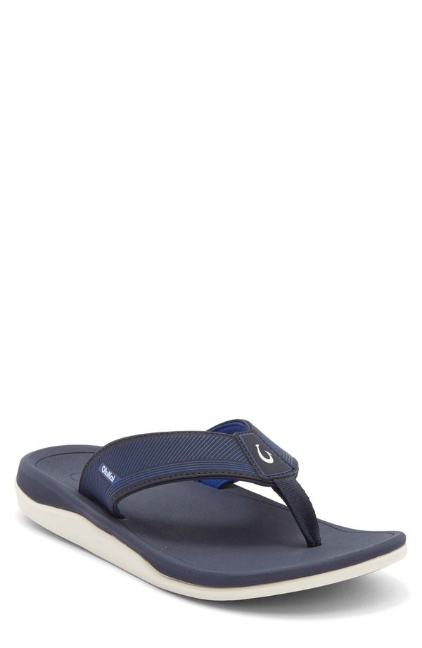 オルカイ メンズ シューズ サンダル OluKai Ahi Kai Flip Flop Trench Blue Trench Blue ブルー