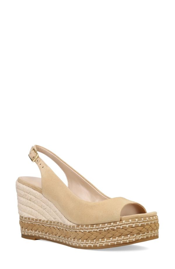 ペレモーダ レディース シューズ サンダル プラットフォーム Pelle Moda Eleny Slingback Espadrille Platform Wedge Peep Toe Sandalatte