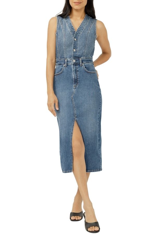 シルバー ジーンズ レディース ボトムス デニムパンツ ノースリーブ Silver Jeans Co Sleeveless Denim Dress Denim デニム