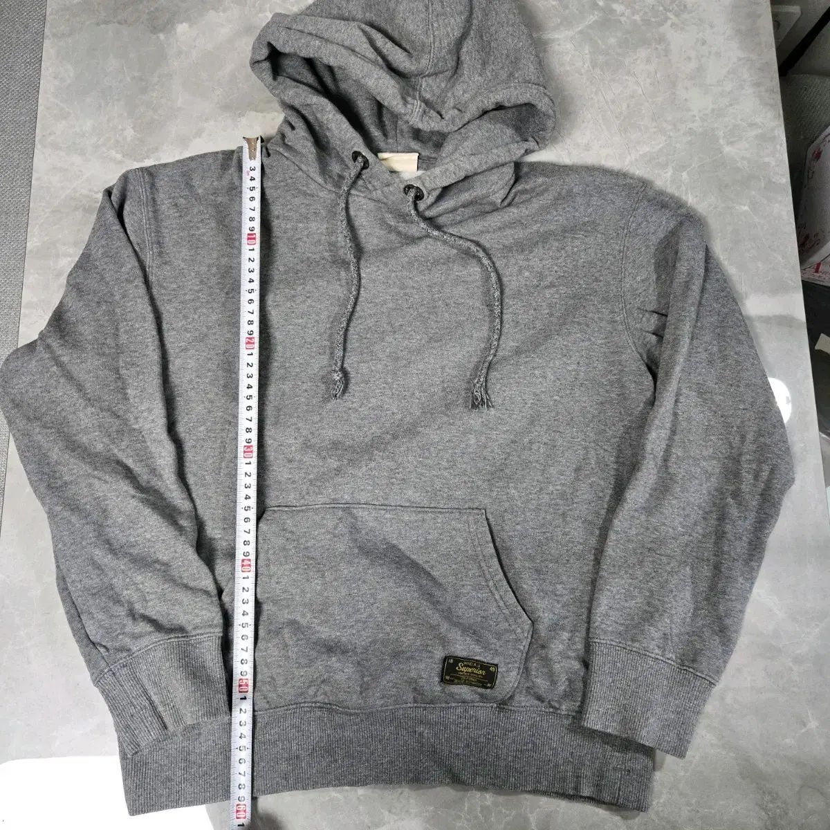 WHO A U フードTシャツ グレー S
