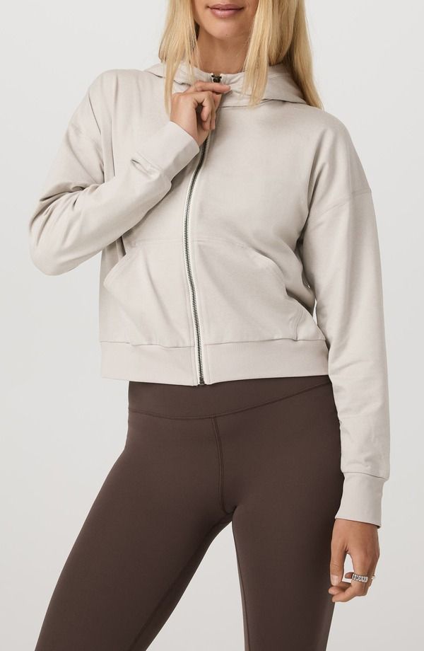 ビュオーリ レディース アウター パーカー・スウェット Vuori Halo Modern Zip Hoodiecru Heather エクリュ