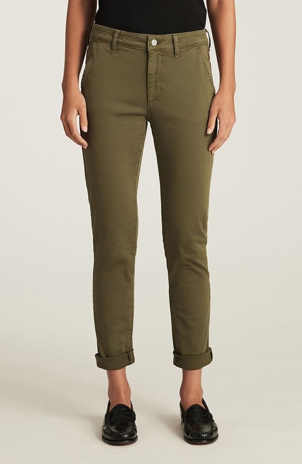 マーヴィ ジーンズ レディース ボトムス レギンス コットン Mavi Jeans Kathleen Stretch Cotton Chinos Dark Olive Casual Twill オリーブ