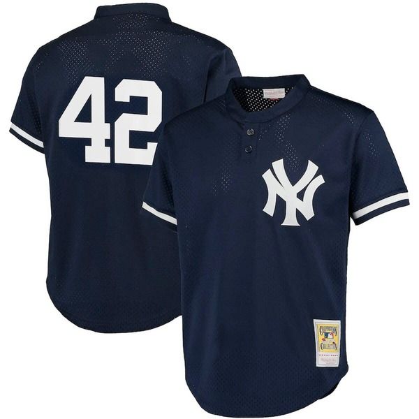 ミッチェルネス メンズ トップス シャツ メッシュ トール ジャージー Mens Mitchell Ness Mariano Rivera Navy New York Yankees Cooperstown Collection Big Tall Mesh B