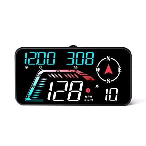 【新品】HUD ヘッドアップ ディスプレイ、GPS スピードメーター、時間、速度、その他のデータを表示し、疲労運転と速度超過リマインダー機能を備えた車のヘッドアップ ディスプレイはすべてのモデルに適しており、互換性の問題はありません (グラデ 0d833957