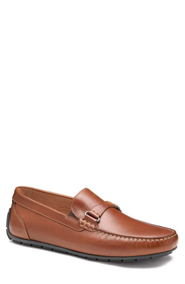 ジョンストンアンドマーフィー メンズ シューズ レザー ローファー Johnston Murphy Beck Leather Bit Loafer Tan Full Grain タン