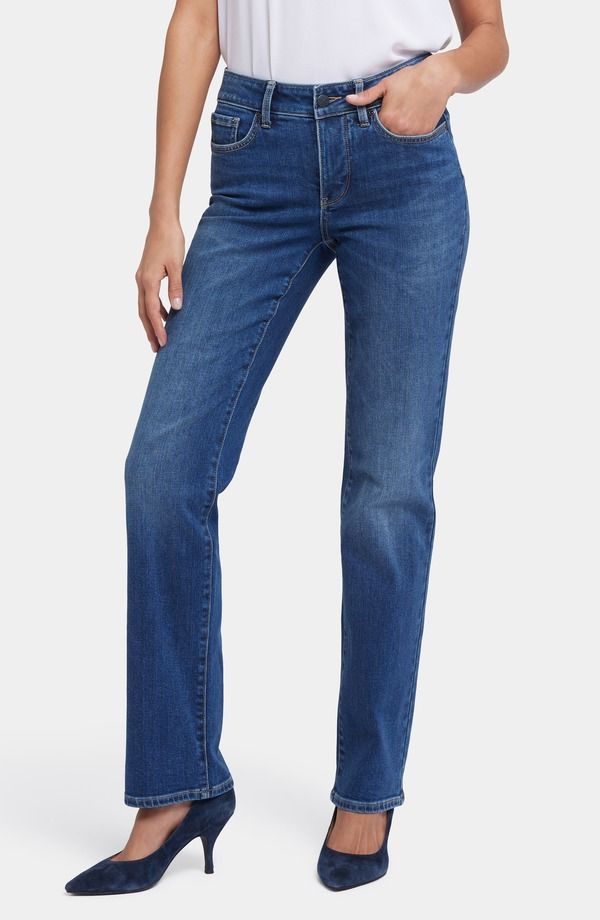 エヌワイディージェイ レディース ボトムス デニムパンツ ストレート ジーンズ NYDJ Marilyn Straight Leg Jeans Asturia Shore