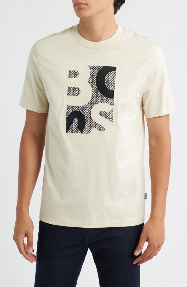 ボス メンズ トップス Tシャツ グラフィック BOSS HThompson Graphic TShirt Open White ホワイト 26,134円