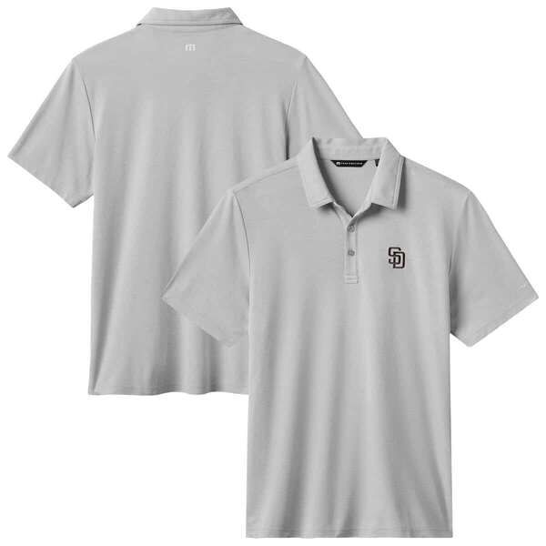 トラビスマヒュー メンズ トップス シャツ Mens TravisMathew Heather Gray San Diego Padres Playoff Pitch TriBlend Polo Heather Gray グレー