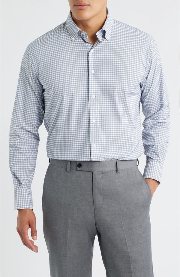 ピーター・ミラー メンズ トップス シャツ ダウン Peter Millar Cashiershadow Check Performance Twill ButtonDown Shirt Oslo Grey グレー 26,850円