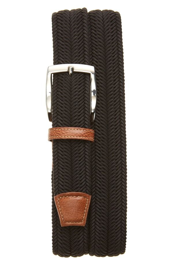 トリノ メンズ アクセサリー ベルト Torino Herringbone Woven Belt Black ブラック