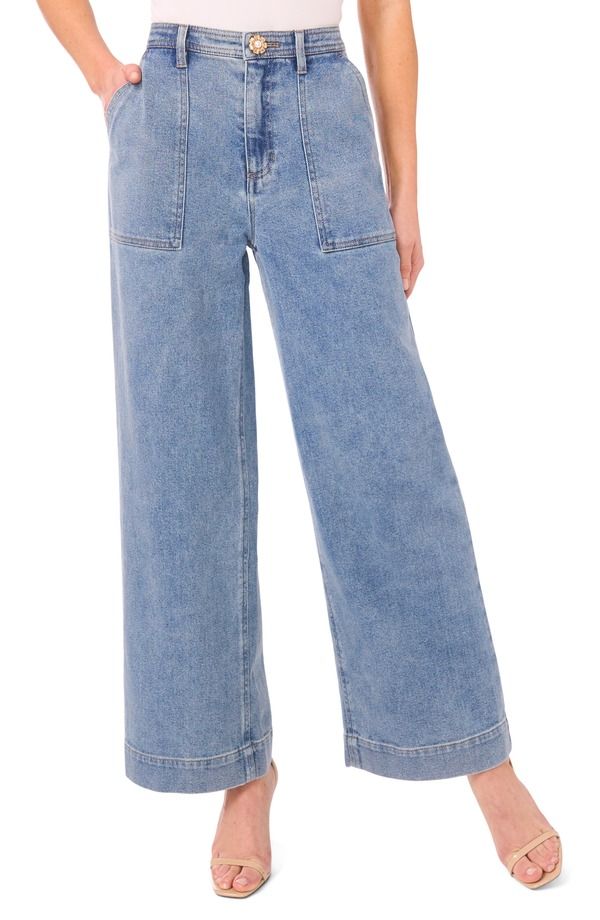 セセ レディース ボトムス デニムパンツ ワイドレッグ ジーンズ CeCe Wide Leg Jeans Indigo Wash インディゴ