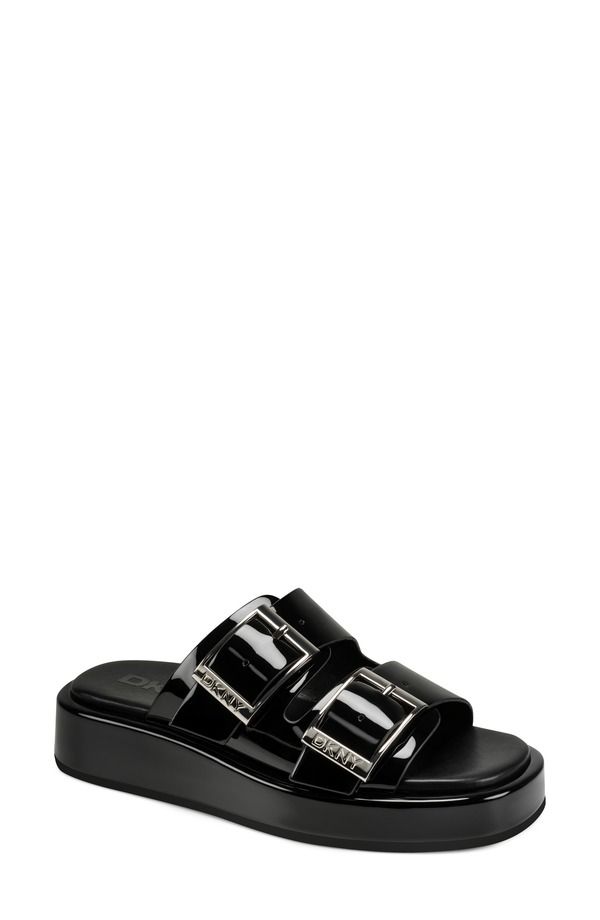 ダナ キャラン ニューヨーク レディース シューズ ヒール プラットフォーム サンダル DKNY Leocadia Platform Sandal Black ブラック
