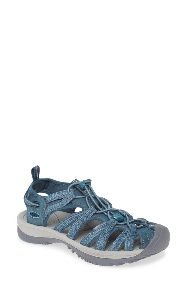 キーン レディース シューズ サンダル KEEN Whisper Water Friendly Sport Sandal Smoke Blue スモーク