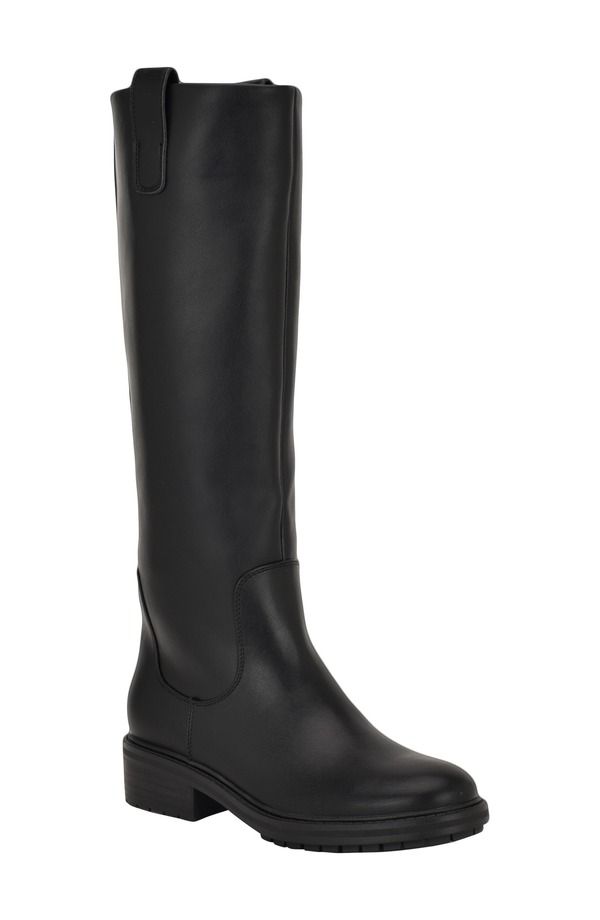 カルバンクライン レディース シューズ ブーツ・レインブーツ Calvin Klein Pauline Knee High Boot Black ブラック