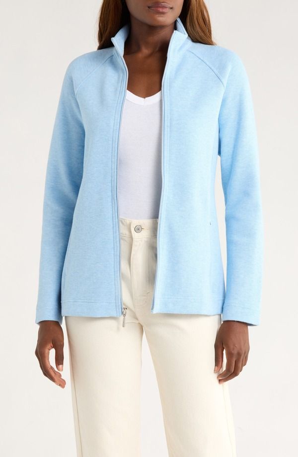 トッミーバハマ レディース アウター パーカー・スウェット ジャケット Tommy Bahama New Aruba Zip Jacket Chambray Blue Heathe ブルー