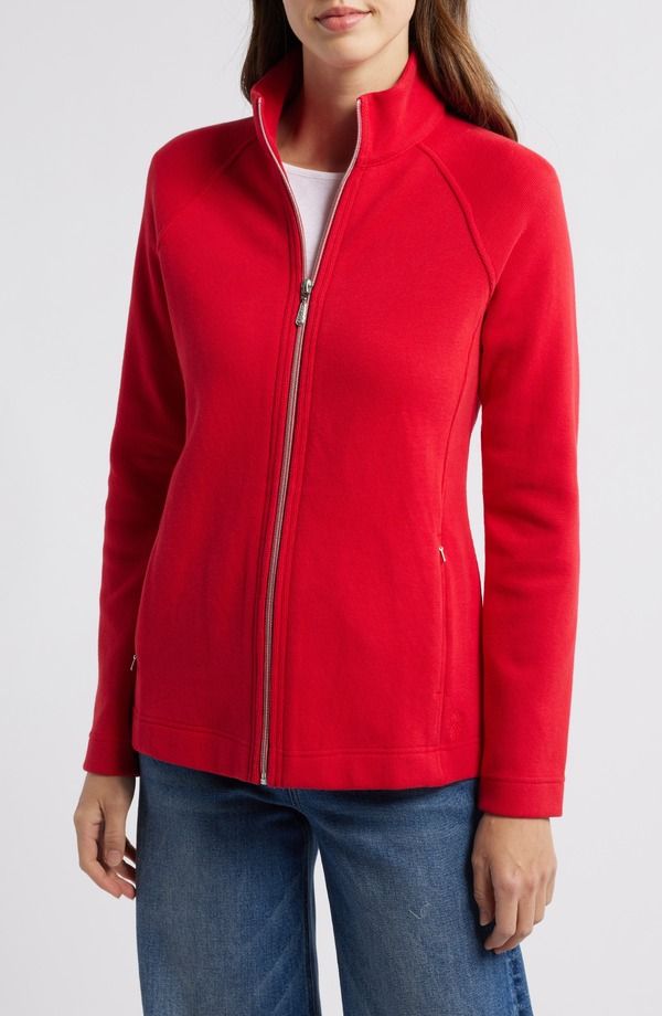 トッミーバハマ レディース アウター パーカー・スウェット ジャケット Tommy Bahama New Aruba Zip Jacketango Red レッド