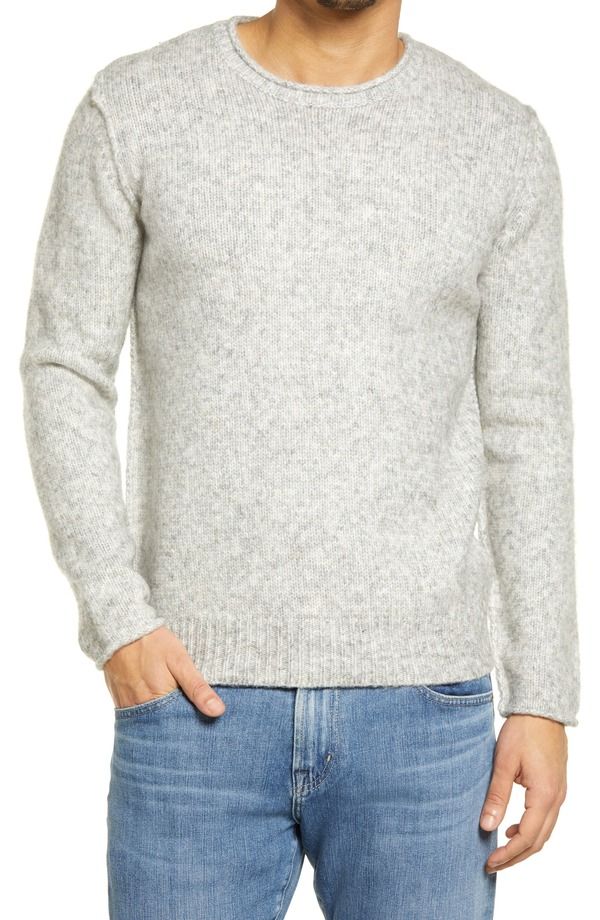 ショット ニューヨーク メンズ アウター パーカー・スウェット セーター Schott NYC Rolled Collar Sweater Cloud Grey グレー