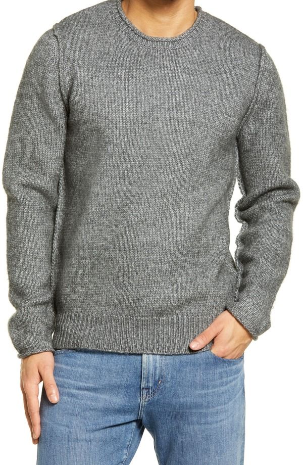 ショット ニューヨーク メンズ アウター パーカー・スウェット セーター Schott NYC Rolled Collar Sweater Charcoal チャコール